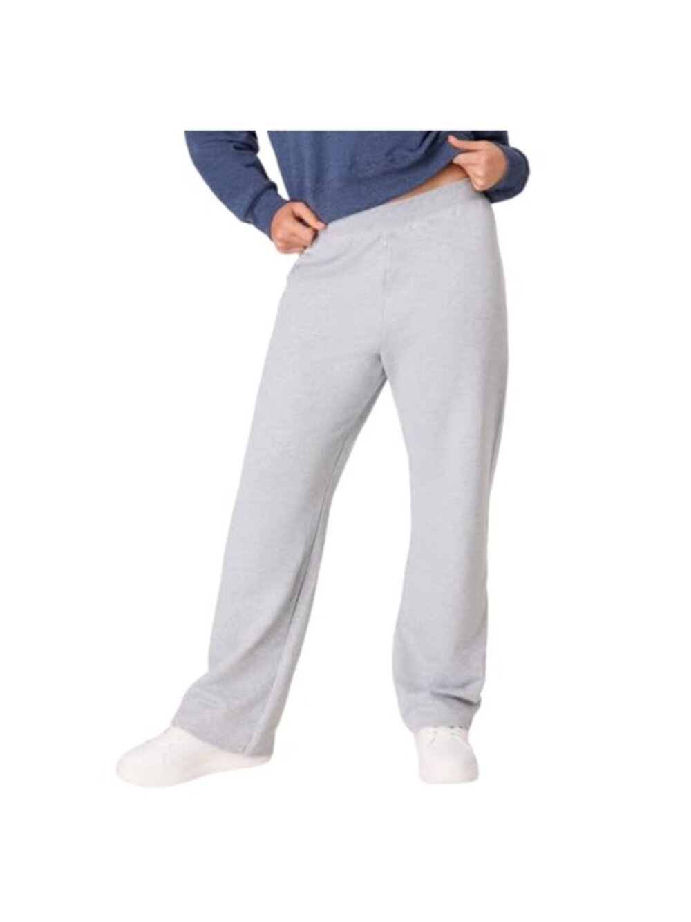 Hanes EcoSmart Open Bottom Sweatpants Midweight Fleece Lounge Pants